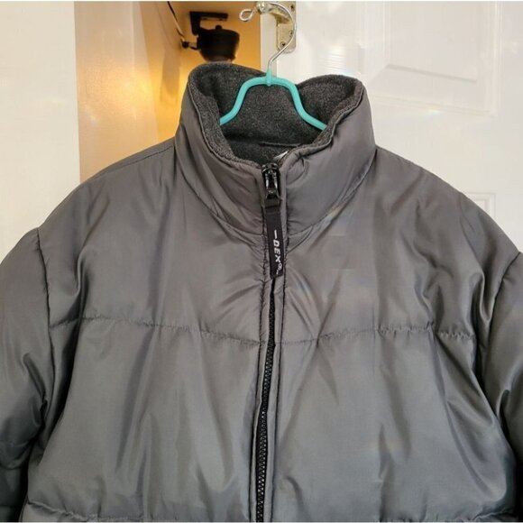 ❤️ 3 for $35 Dex Vintage crop puffer down jacket grey medium 90s y2k - Picture 3 of 14